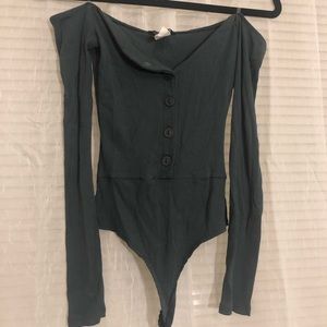 Off the shoulder body suit